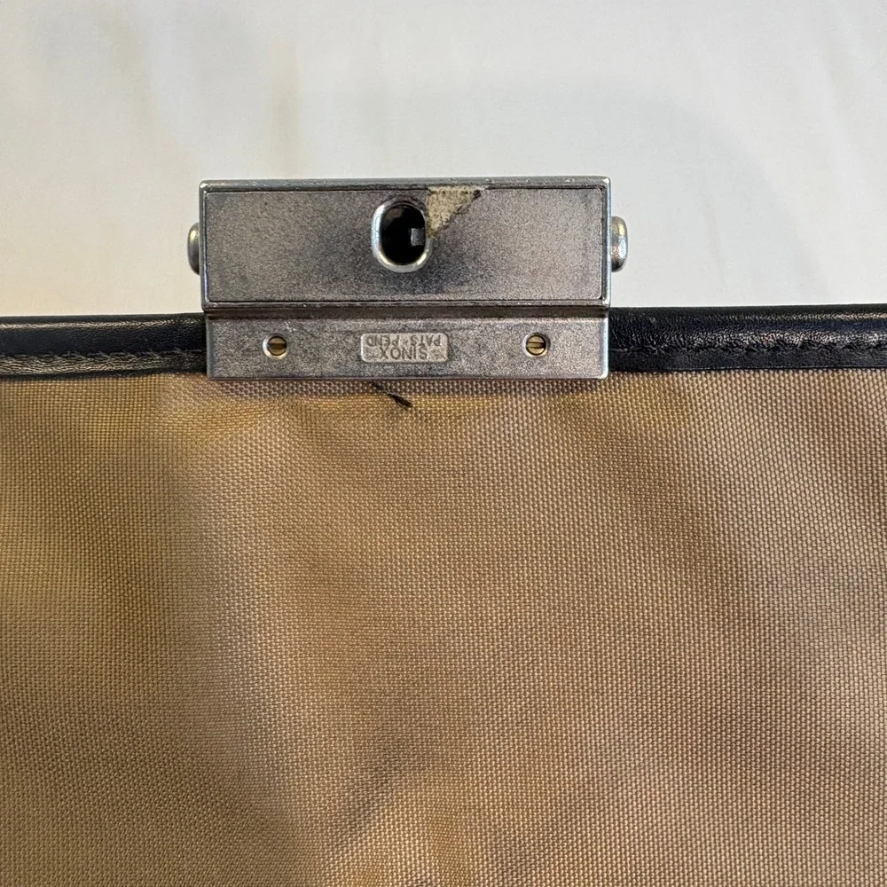 Hartmann Black Leather Briefcase Gian Paolo Lombardo Sinox Lock RARE Bag